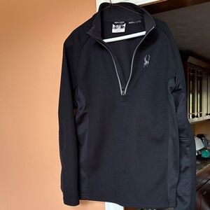 Spyder Black Quarter-Zip Top